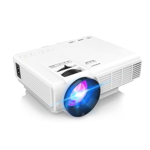 【Netflix Ready】PANSEBA Smart Mini Projector with 1080P HD, 5G WiFi & 2 Way Bluetooth, Portable Outdoor Movie Projector for Phone/Laptop/Games