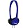 Koss KPH7B Portable On-Ear Headphone with Adjustable Headband - Blue
