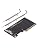 chenyang PCIe 3.0/4.0 X8 to SFF-8654 8i PCI Express Expansion Card Adapter for eGPU External Graphics Card & SSD with 8cm/12cm Slot Bracket