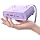 NTONPOWER Flat Plug Power Strip, Desktop Charging Station with 25W USB C Ports, Purple Extension Cord with 4 AC Outlets, 5ft Flat Extension Cord for Home Office, Dorm Room Essentials