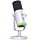 USB/XLR Desktop Dynamic Microphone with RGB Lighting, Noise Reduction, Mute Button & Headphone Jack - Podcast, Gaming, Streaming Mic for PC & Computer (White)