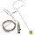 The Lord of the Tools 1Pc Headworn XLR Microphone with 4Pin TA4F Plug Single Earhook Headset Compatible with Shure Wireless Bodypack Transmitter (Beige)