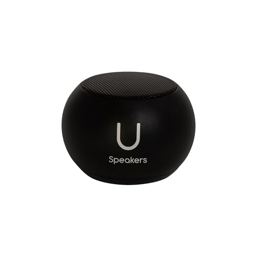 Fashionit U Mini Bluetooth Speaker, Portable Small Magnetic, Black