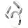 Open Ear Clip Wireless Earbuds Bone Conduction Headphones, Bluetooth 5.4, Open Ear Design, Built-in Mic, IPX7 Waterproof, LED Display Charging Case,Ear Hooks Ear Buds,Design for Running Walking