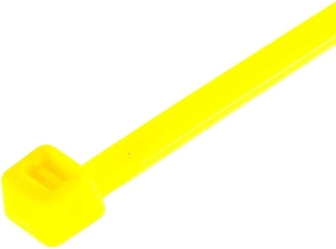 GTSE 8 Inch Yellow Zip Ties, 1,000 Bulk Pack, 18lb Strength, UV Resistant Small Nylon Cable Ties, Self-Locking 8" Tie Wraps