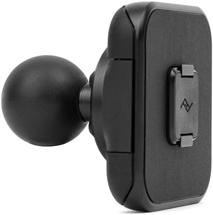 Peak Design Mobile Ball Mount Adapter, Locking, Qi2 Charging, Magnetic Mounting Technology, Works with 1" Ball-and-Socket Phone Mount for Car, Truck, Motorcycle, Boat and More