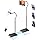Rolling Tablet Floor Stand with Wheels, Adjustable Aluminum Arm & 360° Rotation, Magnetic Phone Holder with Remote, iPad Floor Stand for Bed, Compatible with 4.7-13" iPad, Phone, Kindle & Tablets