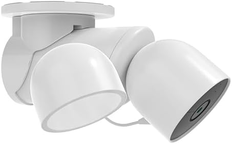 Eave Mount for Google Nest Cam with Floodlight - Outdoor Camera , Stability ABS Google Flood Light Camera Outdoor Bracket, Premium Nest Floodlight Camera Ceiling Mounting Adapter