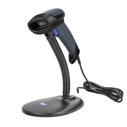 NETUM 2D Barcode Scanner with Stand, Wired QR Code Reader - M5S