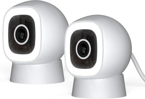 Luna 2K AI Wired Cameras for Home Security, Outdoor/Indoor, 2.4GHZ Wi-Fi