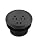 TOPGREENER Desktop Power Grommet with 65W PD Fast Charging USB C, GaN Desk Grommet for MacBook, 2 USB-A Ports and Duplex Receptacles, 3” Diameter Power Grommet, TTRP48APD60-BK, Black