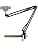 Webcam Stand Desk Mount - Suspension Boom Scissor Arm Webcam Holder with Desk Clamp Mount for Logitech Webcam C920 C922 C922x C920S C930e C930 C615 Brio 4K and Other Devices with 1/4" Thread