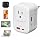 Voltage Converter for European Travel: 220V to 110V Converter US to Europe, Plug Adapter with Fast Charge 2 USB C, 2 USB A & 2 Outlets, Universal Travel Essentials for France Germany Italy Spain, etc