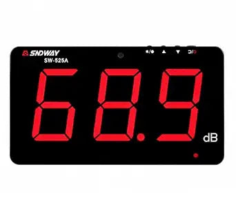 SNDWAY SW-525A 30-130dB Digital Sound Level Meter Noise Meter Decibel Wall