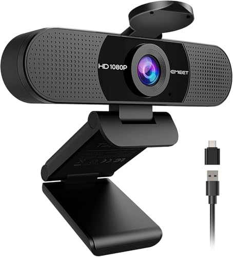 EMEET C960 1080P Webcam with Microphone, 2 Mics, 90° | Computer Access - Image 2