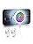 Phone Cooler for Gaming, Smart Temp Control, RGB LED Lights, White