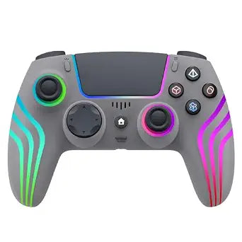 JYELUK Wireless Controller for PS5 with RGB Lighting,Grey