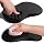 Ergonomic Joint Wrist Support Mouse Pad with Memory Foam Cushion Massage Bump, Carpal Tunnel Pain Relief Mousepad Slope Design for Wrist Rest, 11.8x7.9 in, Black