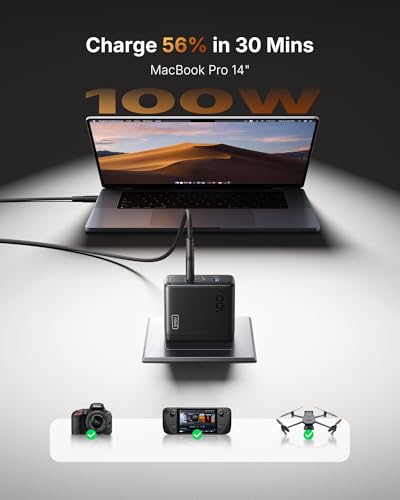 INIU 100W USB C Laptop Charger, GaN Fast Charging Bl | Charging & Powe - Image 4