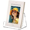 HeZone Acrylic Brochure Holder 6 Inch,Flyer Holder Stand Display,2 Pack