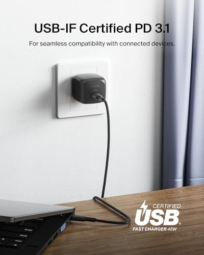 Belkin 45W Compact USB C Charger Block, 2 Pack, Fast | Charging & Powe - Image 6