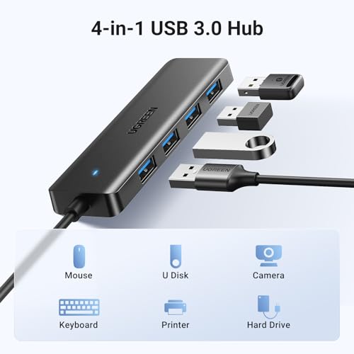UGREEN USB 3.0 Hub, 4 Ports USB A Splitter Ultra-Sli | Computer Access - Image 3