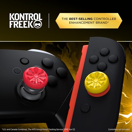 KontrolFreek Galaxy GamerPack – Electric Edition | Compatible with Nintendo Switch 2 | 4-Pack | Yellow and Red
