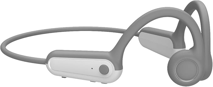 AYI True Bone Conduction Bluetooth Headphones Open Ear Headset Painless Wear Stereo Earphone 11H Playtime Lightweight Stable & Comfortable Sports Headphone for Driving Bicycling Running Skiing-White