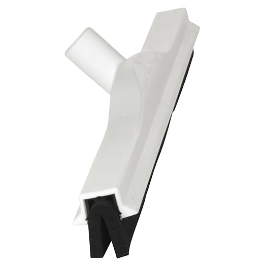 Vikan 77555 Squeegee,Fixed Head,Floor,28",PP/RB,White
