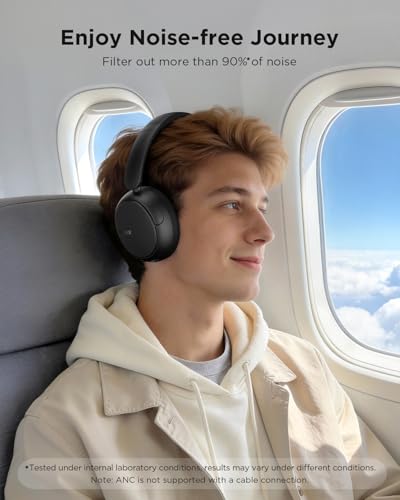 H30 Hi-Res Bluetooth Headphones Wireless Over Ear, Black