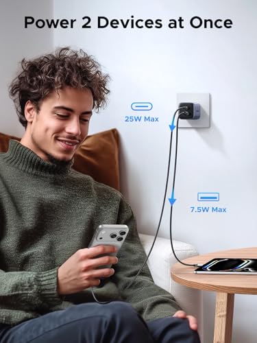 UGREEN Nexode 35W USB C Charger, 2-Port GaN Charger for iPhone 18