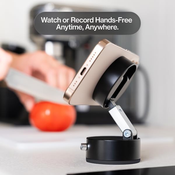 Statik HyperMount®(Gen 2) Vacuum Phone Mount Magnetic Phone Holder, Vacuum Seal Car Phone Mount, Use on Any Surface, Compatible with Apple MagSafe, Magnetic Rings Included for Android Devices, 3 Pack
