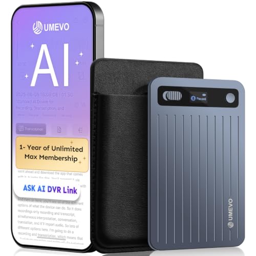 UMEVO Note Plus AI Voice Recorder : Unlimited Transcribe & Summarize