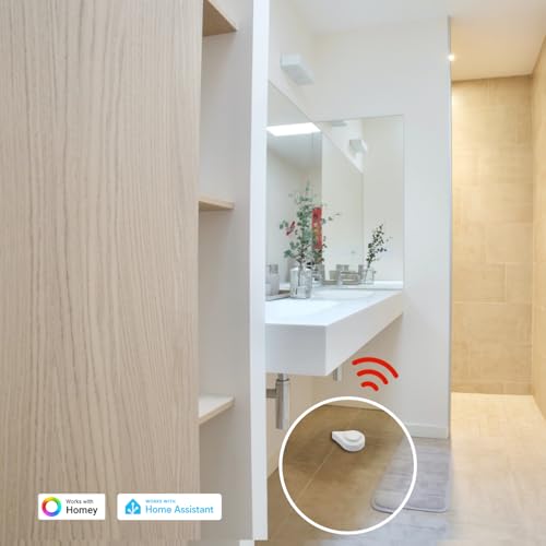 THIRDREALITY Zigbee Water Leak Sensor with Dripping Detection 4 Pack, 120 dB Alarm, App Notifications Enabled When Compatible with Home Assistant and Compatible Zigbee HUB, Batteries Included