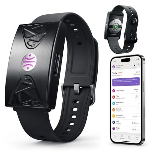 HEALBE Calorie Tracker, Automatic Calorie Intake Smart Band with App, Screen-Free Activity Tracker, Health Tracker, Sleep, Hydration, Stress, 24/7 Heart Rate, 5 ATM Waterproof