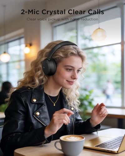 H30 Hi-Res Bluetooth Headphones Wireless Over Ear, Black