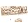 Links9+ Wireless Keyboard and Mouse Combo, Full Sized (Milk Tea)