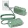 Portable Travel Power Strip with PD20W 7-in-1 Fast Charging 5 USB Ports 2500W AC Outlets 5FT Flat Plug Extension Cord for Home Office Travel