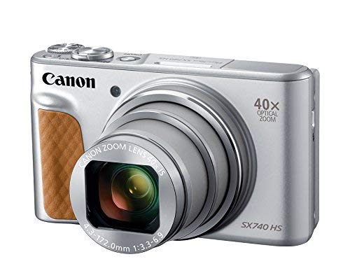 Canon PowerShot SX740 HS, Point and Shoot Digital Camera, Optical Zoom, 4K Video, Silver