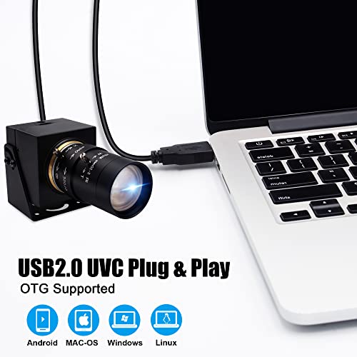 SVPRO 1080P USB Webcam with Telephoto 5-50mm Lens, Full HD Computer Camera 100fps/60fps/30fps for Windows/Mac/Linux/Android - Image 5