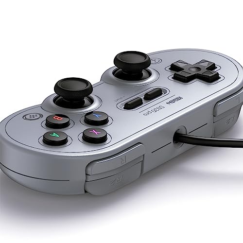 8Bitdo SN30 Pro Retro Classic GamePad USB Wired Controller - Gray