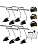 Retisee 8 Pcs Music Stand Light 18 LED Piano Lamp Adjustable Reading Light AAA Battery(Not Included) Operated, 4 Color Temperature Optional