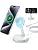 Magnetic Wireless Charger Stand 15W Fast Mag-Safe Charger for iPhone 17 /17 pro/ 17 Air/ 17 pro max 16/15/14/13/12 Series Magnet Wireless Charging Station/Pad with Sleep-Friendly Light for AirPods - Image 9