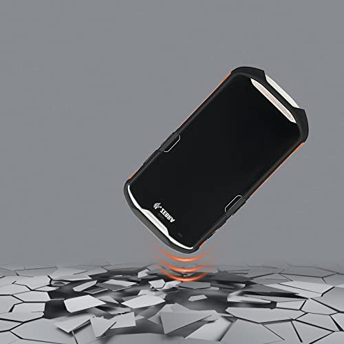 Protective Cover Bumper Case Rugged Boot with Hand Strap for Zebra TC51 TC510K TC52 TC56 TC57,Slim TPU Scanner Cover,Barcode Touch Mobile Computer Accessories (Orange)