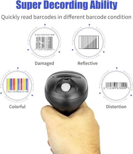 NetumScan USB 1D Barcode Scanner, Handheld Wired CCD Barcode Reader (1)