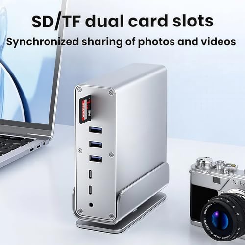 15-in-1 USB C Hub/Docking Station Dual Monitor 2 HDMI with Ethernet PD - Image 5
