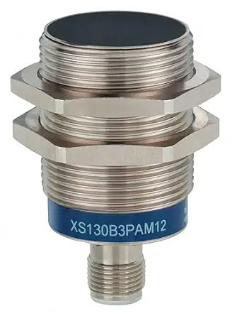 Telemecanique Sensors XS630B1NAM12 Universal Series Inductive Proximity Sensor, Multi-Function, Metal 30-mm Barrel, 2-Wire AC/DC Wiring, PNP Input, NO Output, M12 Micro-Connector