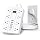 Power Strip with USB, HUNIAN Flat Plug Extension Cord, 5Ft, White