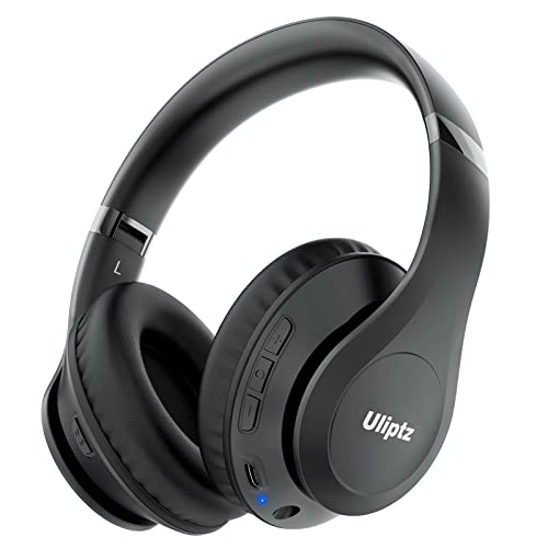 Uliptz Bluetooth Headphones Over Ear, Wireless HiFi Stereo Foldable Headset