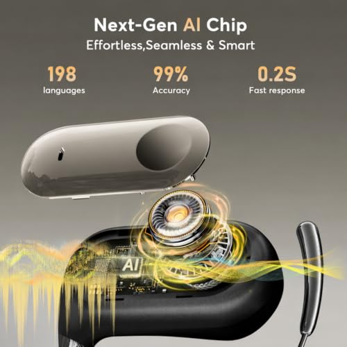 AI Translation Earbuds-198 Languages, Sport Open Ear Translator Earphones